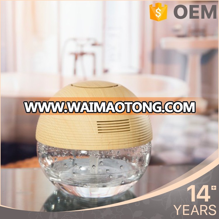 2017 creative Living water green aroma oil air purifier revitalisor/air cleaner ionizer home wood